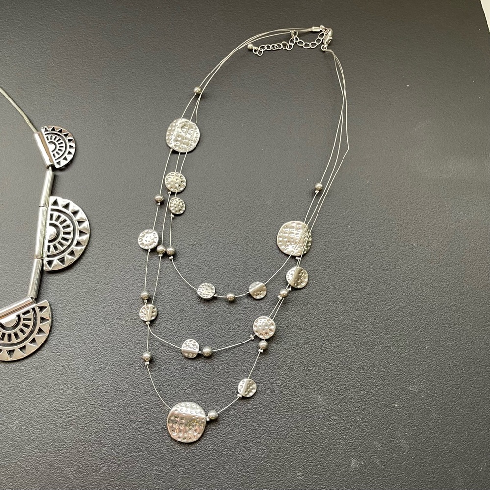 Silver statement necklace bundle - Picture 2 of 4